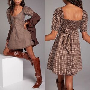 Faithfull the Brand Checked Mini Dress